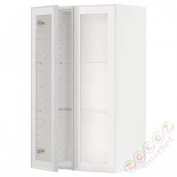 ⭐METOD⭐Шах половина/2 стакан Drz, белый/Hejsta белое прозрачное стекло, 60x100 cm⭐ИКЕА-29490569