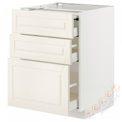 ⭐METOD / MAXIMERA⭐Кабинет ул. сwysuwanym blatem/3шу, белый/Bodbyn сливочный, 60x60 cm⭐ИКЕА-49433436
