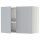⭐METOD⭐Навесной шкаф с крылом для сушки/2 дверь, белый/Veddinge Серый, 80x60 cm⭐ИКЕА-09465226