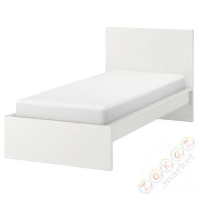 ⭐MALM⭐Корпус кровати, высоко, белый/Leirsund, 90x200 cm⭐ИКЕА-09020032