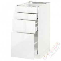 ⭐METOD / MAXIMERA⭐Бывший 4 пт/4шу, белый/Рингхульт белый, 40x60 cm⭐ИКЕА-59049882