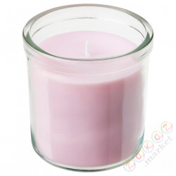 ⭐LUGNARE⭐Свеча ароматическая w стаканe, jaśmin/розовый, 40 godzina⭐ИКЕА-30502383