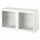 ⭐BESTA⭐Комбинация навесных шкафов, белый/Оствик Чистое стекло, 120x42x64 cm⭐ИКЕА-99440825
