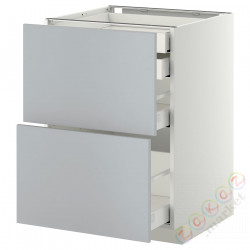 ⭐METOD / MAXIMERA⭐Sсstj 2fr/2n/śr/в шу, белый/Veddinge Серый, 60x60 cm⭐ИКЕА-89916381