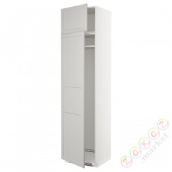 ⭐METOD⭐Высота или замерзание 2шу, белый/Lerhyttan светло-серый, 60x60x240 cm⭐ИКЕА-19458065