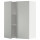 ⭐METOD⭐Навесной шкаф с полками/2 дверь, белый/Havstorp светло-серый, 80x100 cm⭐ИКЕА-99538365