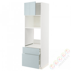 ⭐METOD / MAXIMERA⭐я шел/микр сDrz/2 шу, белый/Kallarp jasnoсерый-синий, 60x60x200 cm⭐ИКЕА-19479082