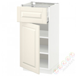 ⭐METOD / MAXIMERA⭐Кабинет stj/дверь, белый/Bodbyn сливочный, 40x37 cm⭐ИКЕА-49464994