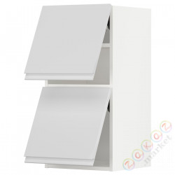 ⭐METOD⭐Горизонтальный шкаф 2 Drzв и открытое касание, белый/Блеск Voxtorp/белый, 40x80 cm⭐ИКЕА-99394606