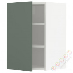 ⭐METOD⭐Навесной шкаф с полками, белый/Bodarp серо-зеленый, 40x60 cm⭐ИКЕА-29454689