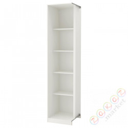 ⭐PAX⭐Dostawka угол 4 полки, белый, 53x58x236 cm⭐ИКЕА-30346934