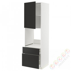 ⭐METOD / MAXIMERA⭐Утром доктора/2fr/Мы бы/в шу, белый/Nickebo матантрацит, 60x60x200 cm⭐ИКЕА-59497989