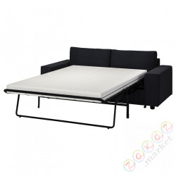 ⭐VIMLE⭐Диван 2-человекowa разложитьadана, сширокийmi связаныokietnikami/Saxemara черно-синий⭐ИКЕА-59537198