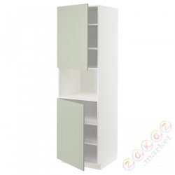 ⭐METOD⭐Ш x В ст микрофон 2Drz/половина, белый/Stensund светло-зеленый, 60x60x200 cm⭐ИКЕА-89487309