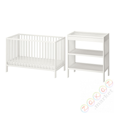 ⭐GULLIVER⭐2cснабор mebli dla niemowląt, белый, 60x120 cm⭐ИКЕА-19506113