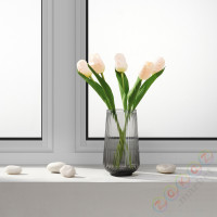 ⭐SMYCKA⭐Sztuczny букiet, внутренности/снаружи/Tulipan светло-розовый, 35 cm⭐ИКЕА-20571782