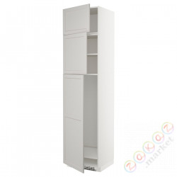 ⭐METOD⭐В ряду из 3 Drz, белый/Lerhyttan светло-серый, 60x60x240 cm⭐ИКЕА-59460052