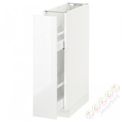 ⭐METOD⭐Кабинет ул./wysuwане wyposażenт.е.доб, белый/Рингхульт белый, 20x60 cm⭐ИКЕА-89164875