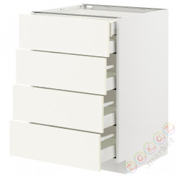 ⭐METOD / MAXIMERA⭐Sза stj 4fr/2n/3śr шу, белый/Vallstena белый, 60x60 cm⭐ИКЕА-09507165