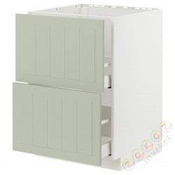 ⭐METOD / MAXIMERA⭐Стандартный злотый + 2 цифры/2шу, белый/Stensund светло-зеленый, 60x60 cm⭐ИКЕА-49486694