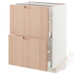 ⭐METOD / MAXIMERA⭐Шкаф/2 шу/, белый/Fröjered яркий бамбук, 60x37 cm⭐ИКЕА-19330289