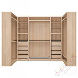 ⭐PAX⭐Угловой шкаф, под беленый дуб, 113/276/113x201 cm⭐ИКЕА-29331349