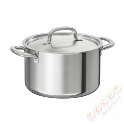 ⭐IKEA 365+⭐Горшок с крышкой, нержавеющая сталь, 5.0 l⭐ИКЕА-60484250