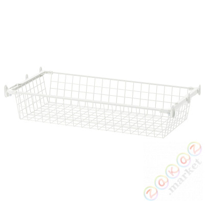 ⭐HJALPA⭐Проволочная корзина сwysuwaną prowadnicą, белый, 80x40 cm⭐ИКЕА-09530613