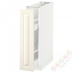 ⭐METOD⭐Кабинет ул./wysuwане wyposażenт.е.доб, белый/Bodbyn сливочный, 20x60 cm⭐ИКЕА-59164867