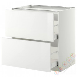 ⭐METOD / MAXIMERA⭐Старший полковник/2fr/2шу, белый/Рингхульт белый, 80x60 cm⭐ИКЕА-49924043