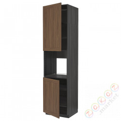 ⭐METOD⭐Шестой огромный 2dr/половина, черныйEnköping/коричневый орех, 60x60x240 cm⭐ИКЕА-49476421