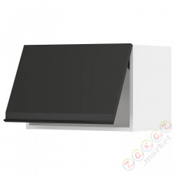 ⭐METOD⭐Шкаф навесной горизонтальный с кнопкой открывания, белый/Upplöv матантрацит, 60x40 cm⭐ИКЕА-49493133