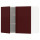 ⭐METOD⭐Навесной шкаф с полками/2 дверь, белый Kallarp/темно-красно-коричневый блеск, 80x60 cm⭐ИКЕА-29461581