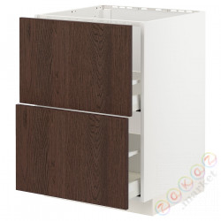 ⭐METOD / MAXIMERA⭐Стандартный злотый + 2 цифры/2шу, белый/Sinarp коричневый, 60x60 cm⭐ИКЕА-99404441