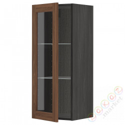 ⭐METOD⭐Шах половина/стакан Drz, черныйEnköping/коричневый орех, 40x100 cm⭐ИКЕА-59476487