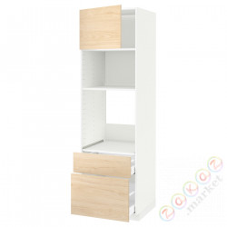 ⭐METOD / MAXIMERA⭐я шел/микр сDrz/2 шу, белый/Askersund яркий узор ясеня, 60x60x200 cm⭐ИКЕА-49463942