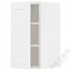 ⭐METOD⭐Навесной шкаф с полками, белый Enköping/белый имитация дерева, 30x60 cm⭐ИКЕА-99473482