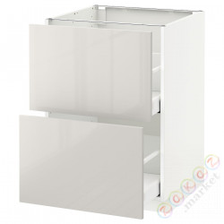 ⭐METOD / MAXIMERA⭐Sсstj 2fr/2в шу, белый/Ringhult светло-серый, 60x60 cm⭐ИКЕА-99141794