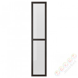 ⭐OXBERG⭐Дверь стаканане, темно коричневый подражание. дуб, 40x192 cm⭐ИКЕА-80492895