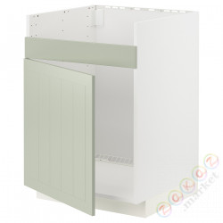 ⭐METOD⭐ХАВСЕН 1-местная тумба под раковину, белый/Stensund светло-зеленый, 60x60 cm⭐ИКЕА-19487082