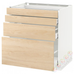 ⭐METOD / MAXIMERA⭐Бывший 4 пт/4шу, белый/Askersund яркий узор ясеня, 80x60 cm⭐ИКЕА-99215935