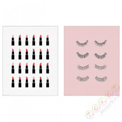 ⭐BILD⭐Плакат, розовыйowa szminka, 40x50 cm⭐ИКЕА-20527732