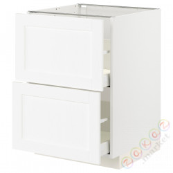 ⭐METOD / MAXIMERA⭐Sсstj 2fr/2в шу, белый Enköping/белый имитация дерева, 60x60 cm⭐ИКЕА-39473395