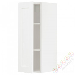 ⭐METOD⭐Навесной шкаф с полками, белый Enköping/белый имитация дерева, 30x80 cm⭐ИКЕА-59473484