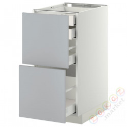 ⭐METOD / MAXIMERA⭐Sсstj 2fr/2n/śr/в шу, белый/Veddinge Серый, 40x60 cm⭐ИКЕА-29916379