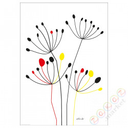 ⭐BILD⭐Плакат, tańczące główki czosnku, 50x70 cm⭐ИКЕА-90441848