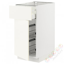 ⭐METOD / MAXIMERA⭐Кабинет stj/доктор/ящики/дверь, белый/Vallstena белый, 40x60 cm⭐ИКЕА-29507188