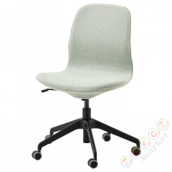 ⭐LANGFJALL⭐Стул konferencyjne, Gunnared светло-зеленый/черный⭐ИКЕА-09177589