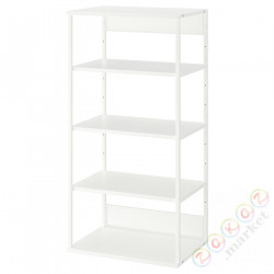 ⭐PLATSA⭐Открытый книжный шкаф, белый, 60x40x120 cm⭐ИКЕА-10452572