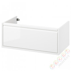 ⭐ANGSJON⭐Тумба под умывальник с ящикиą, глянцевый белый, 80x48x33 cm⭐ИКЕА-60535099